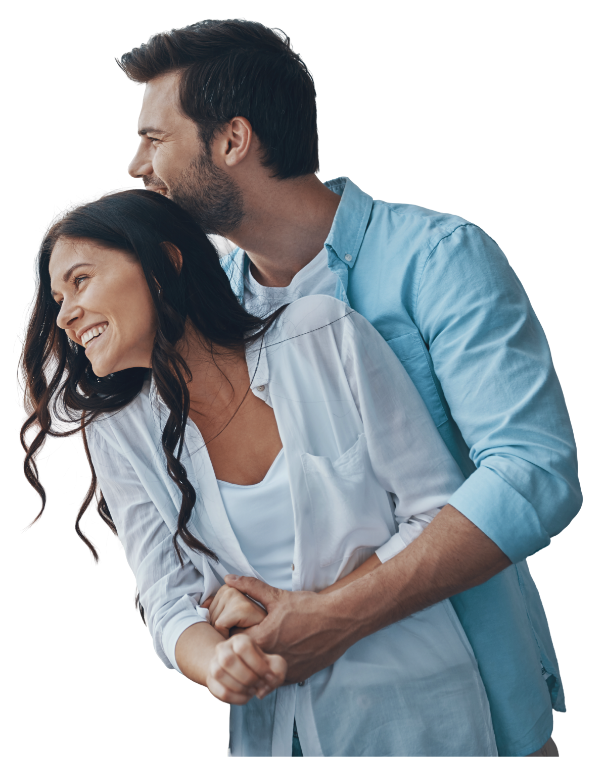 Pareja en su nuevo hogar